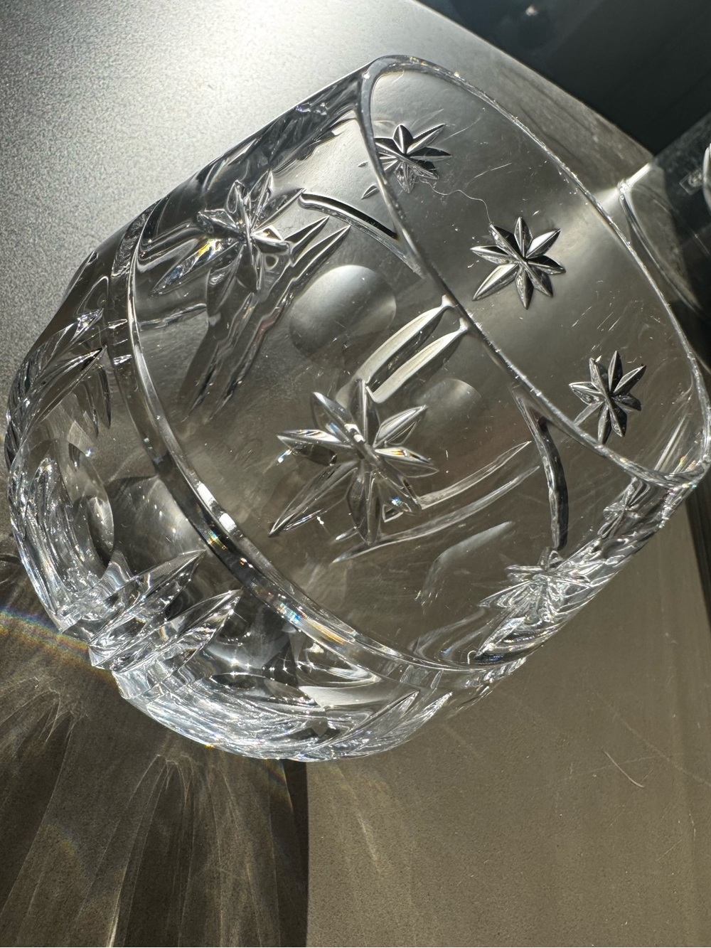 Waterford Kildare Crystal Stemless Tumbler Star Cut Signed 4” Glass - Picture 5 of 5
